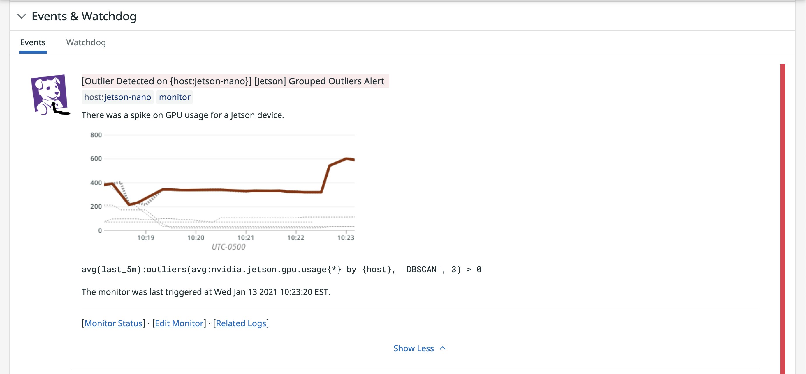 NVIDIA Jetson outlier alert NVIDIA Jetson outlier alert