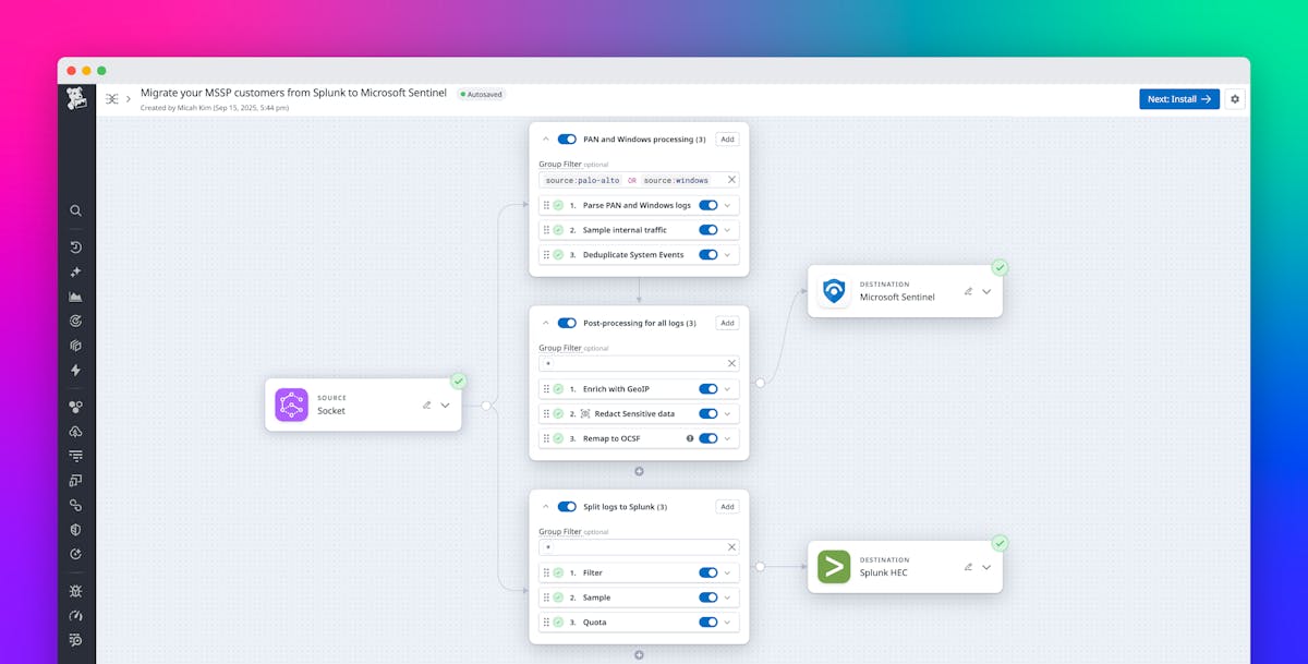 Simplify log collection and aggregation for MSSPs with Datadog Observability Pipelines