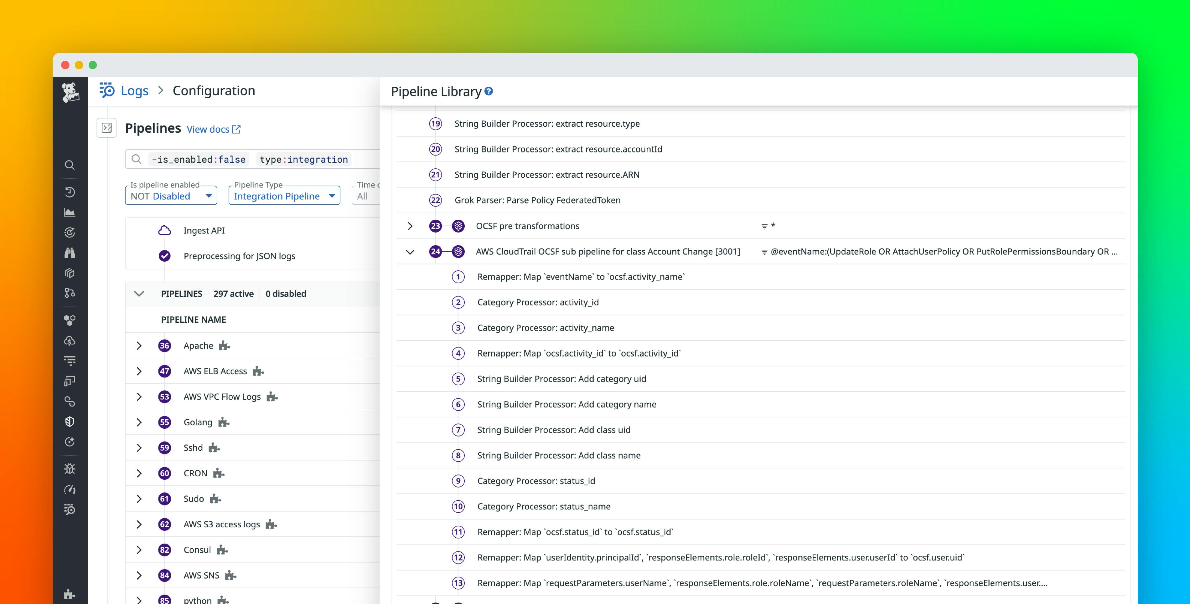 Normalize your data with the OCSF Common Data Model in Datadog Cloud SIEM