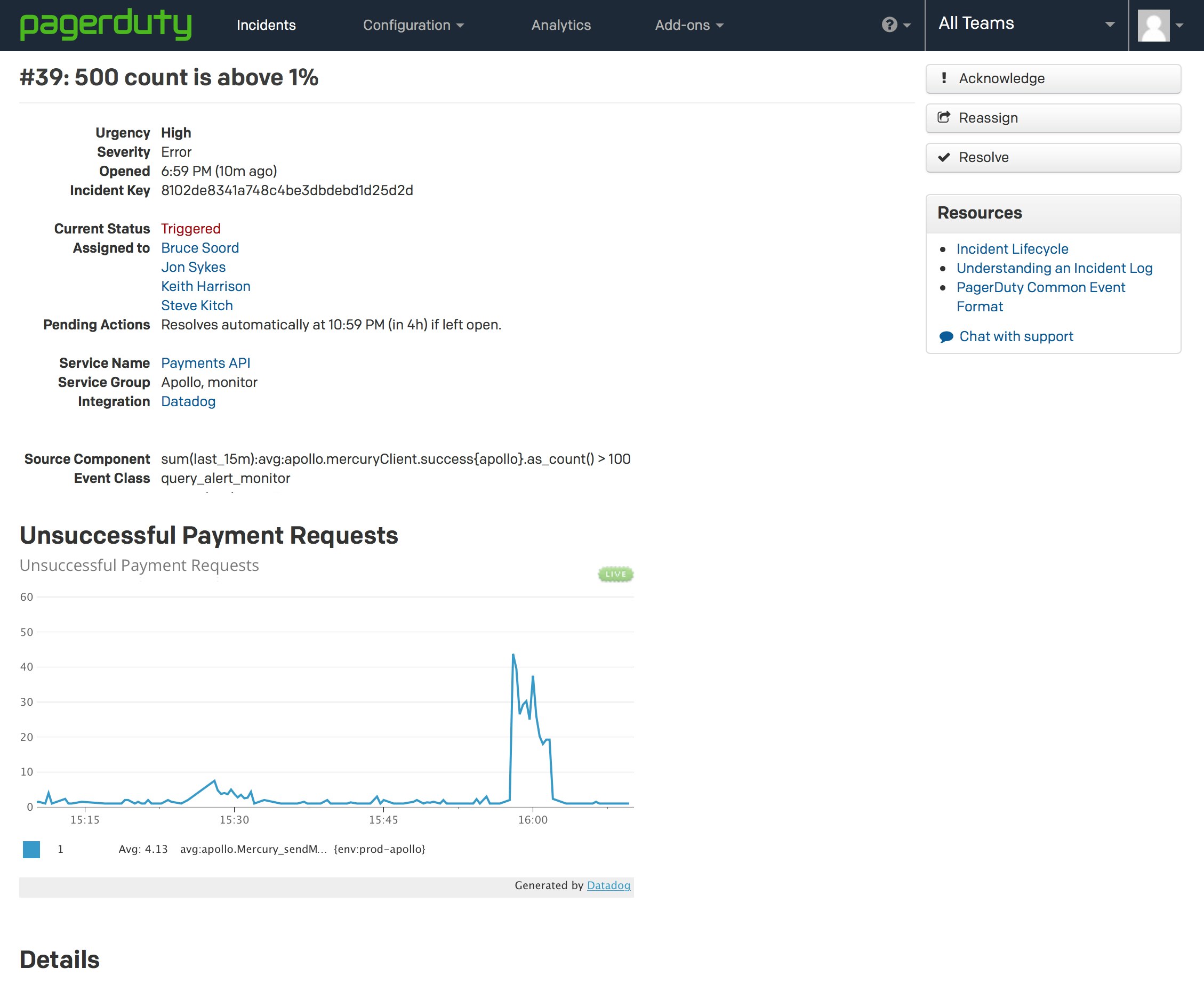 pagerduty add-on pagerduty add-on