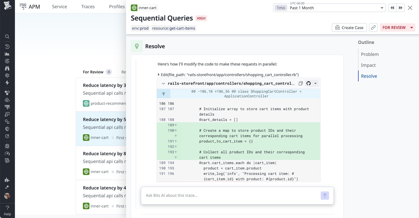 APM recommendation for sequential API calls. APM recommendation for sequential API calls.