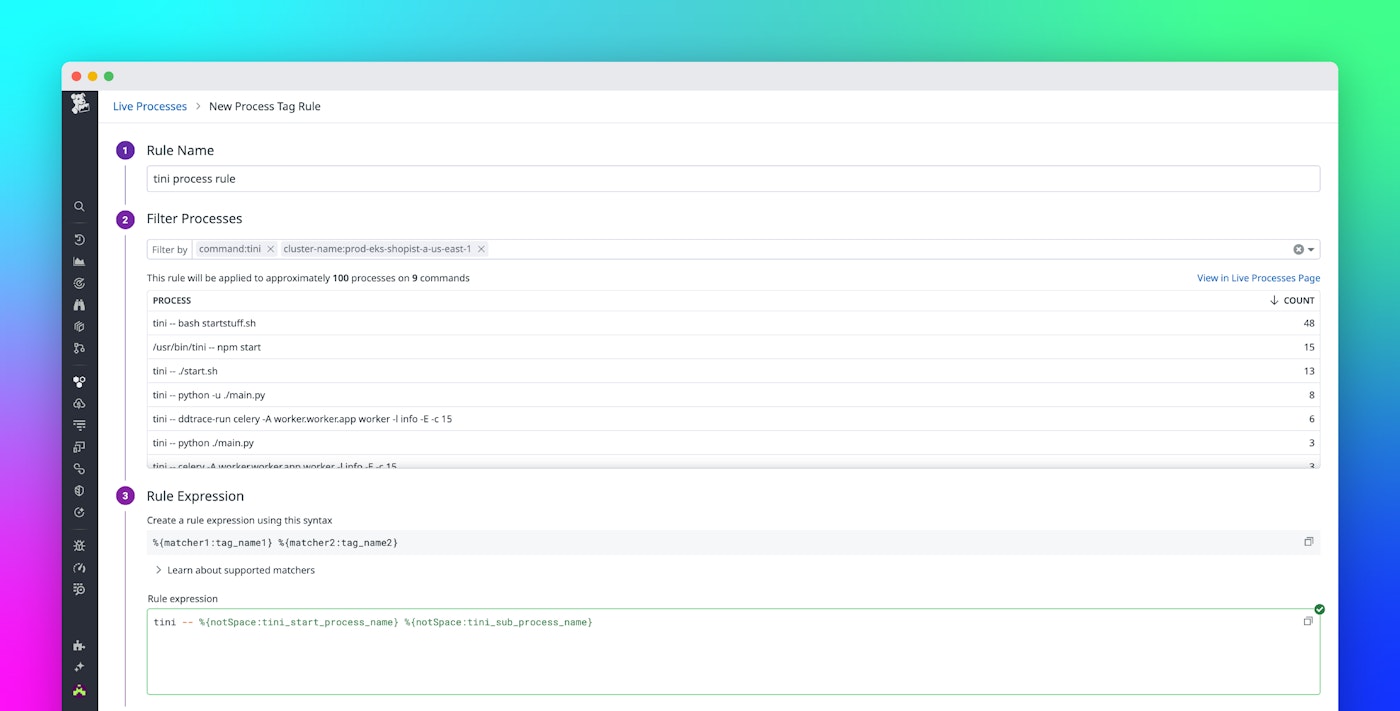 Increase visibility into your infrastructure processes with Process Tag Rules Increase visibility into your infrastructure processes with Process Tag Rules