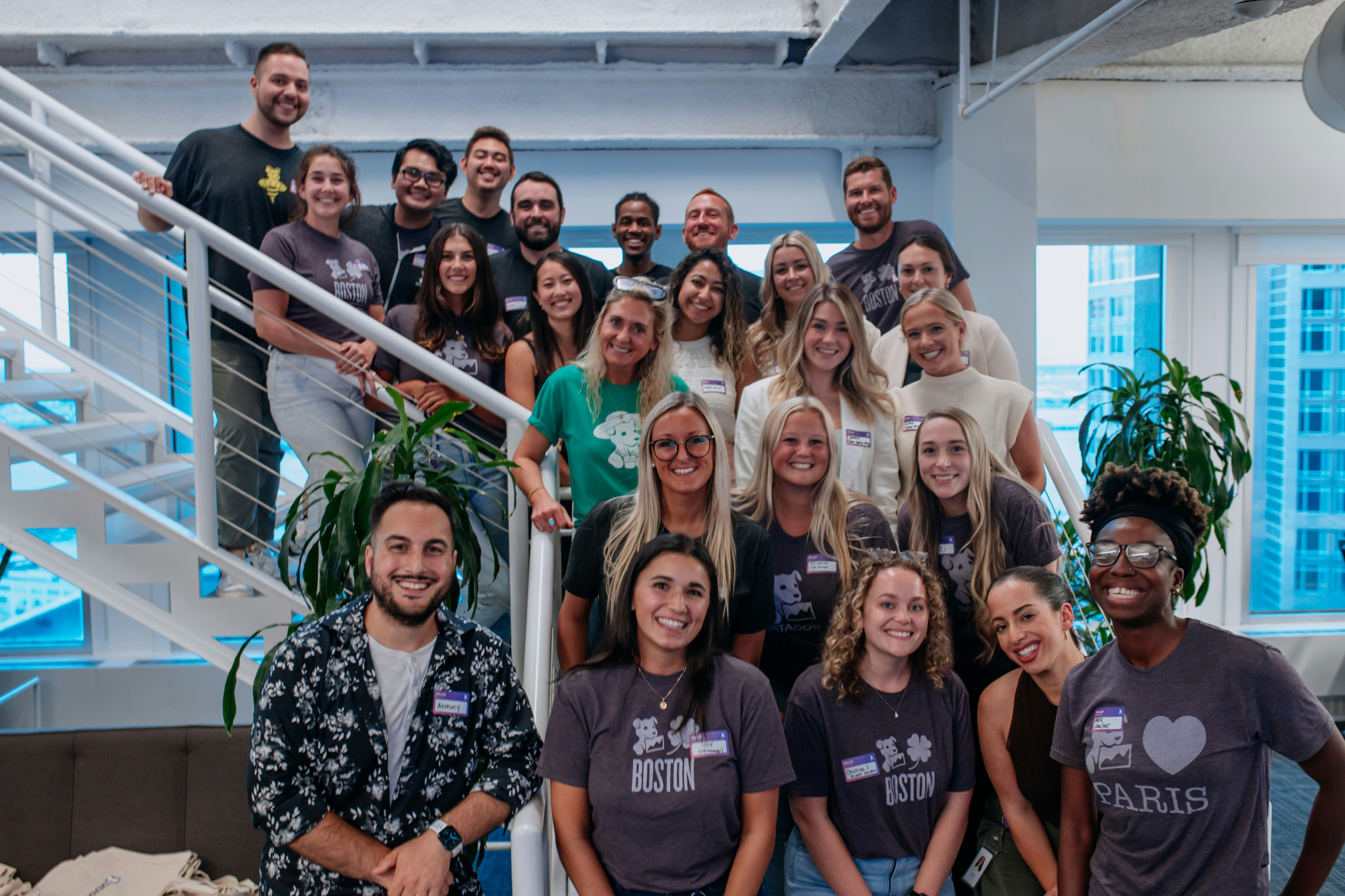 The Datadog Sales team in our Boston office. The Datadog Sales team in our Boston office.