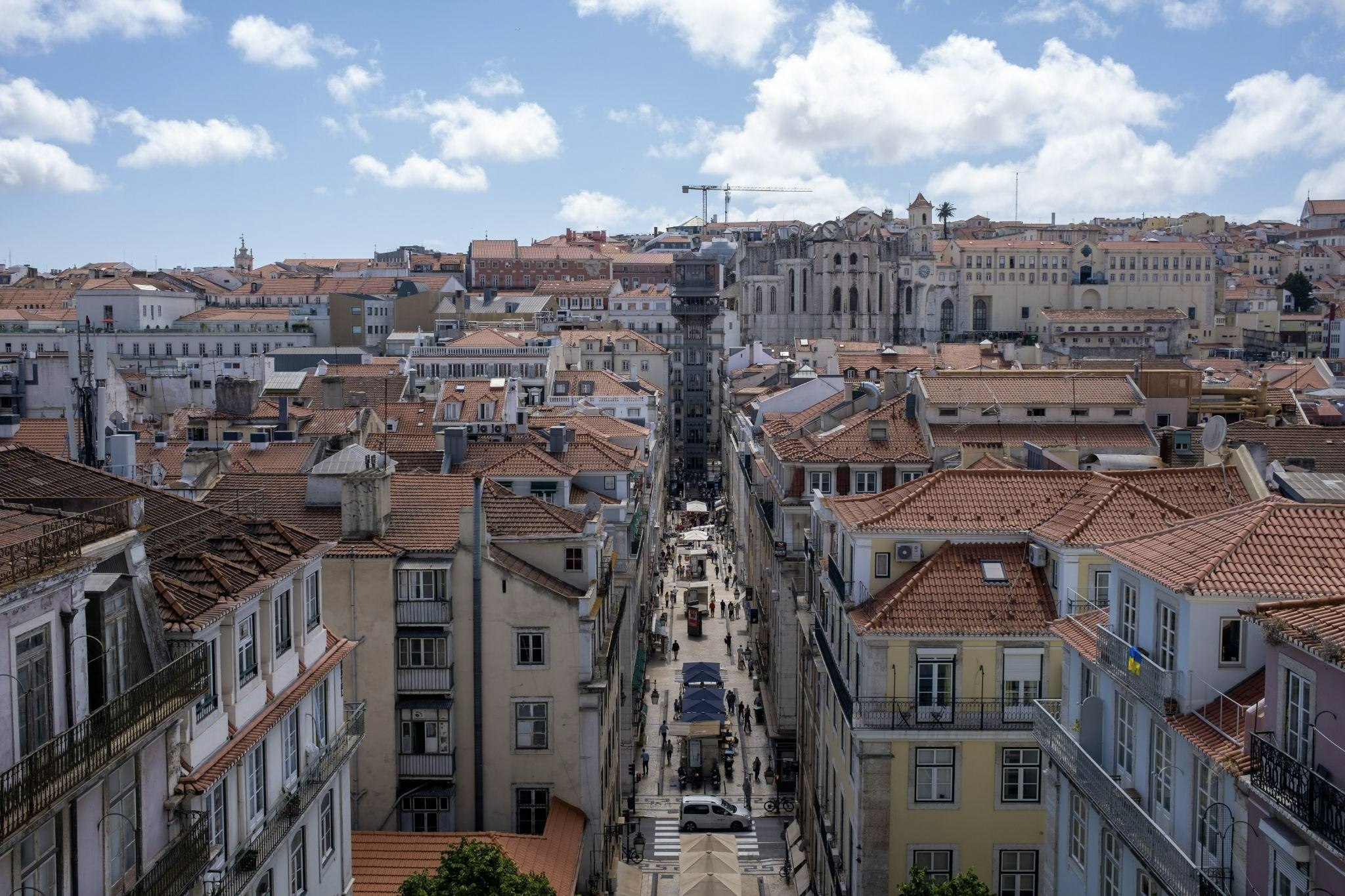 The streets of Lisbon. The streets of Lisbon.