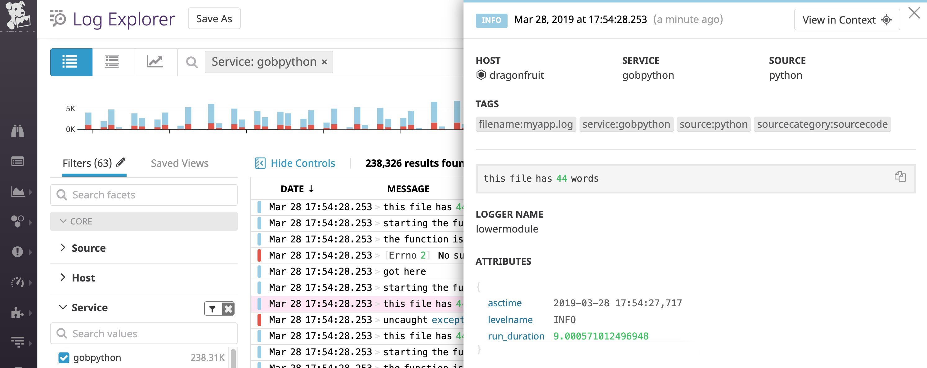 Python logs custom attributes in JSON Python logs custom attributes in JSON