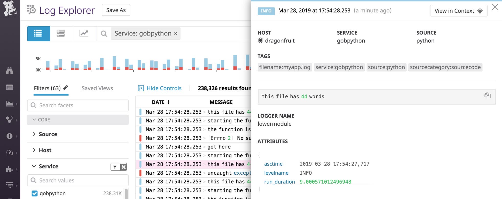 Python logging formats: How to collect and centralize Python logs | Datadog