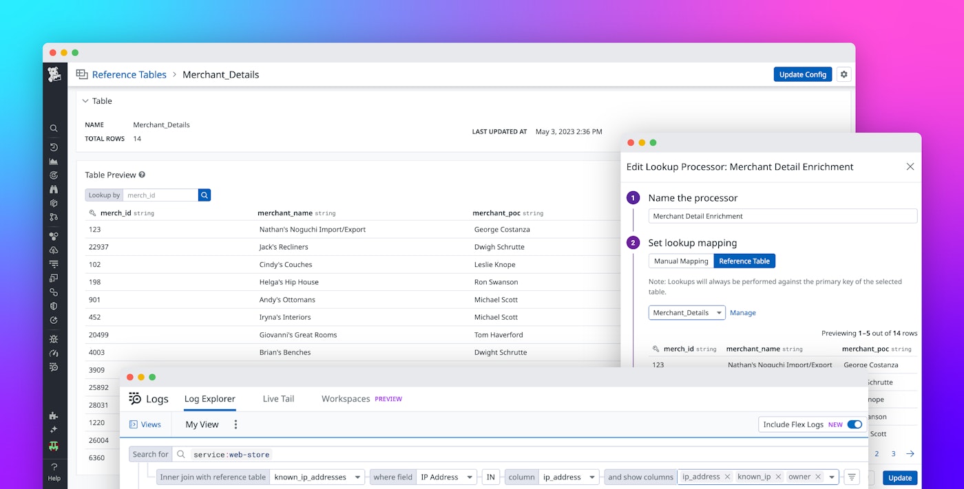 Enrich your existing Datadog telemetry with custom metadata using Reference Tables Enrich your existing Datadog telemetry with custom metadata using Reference Tables
