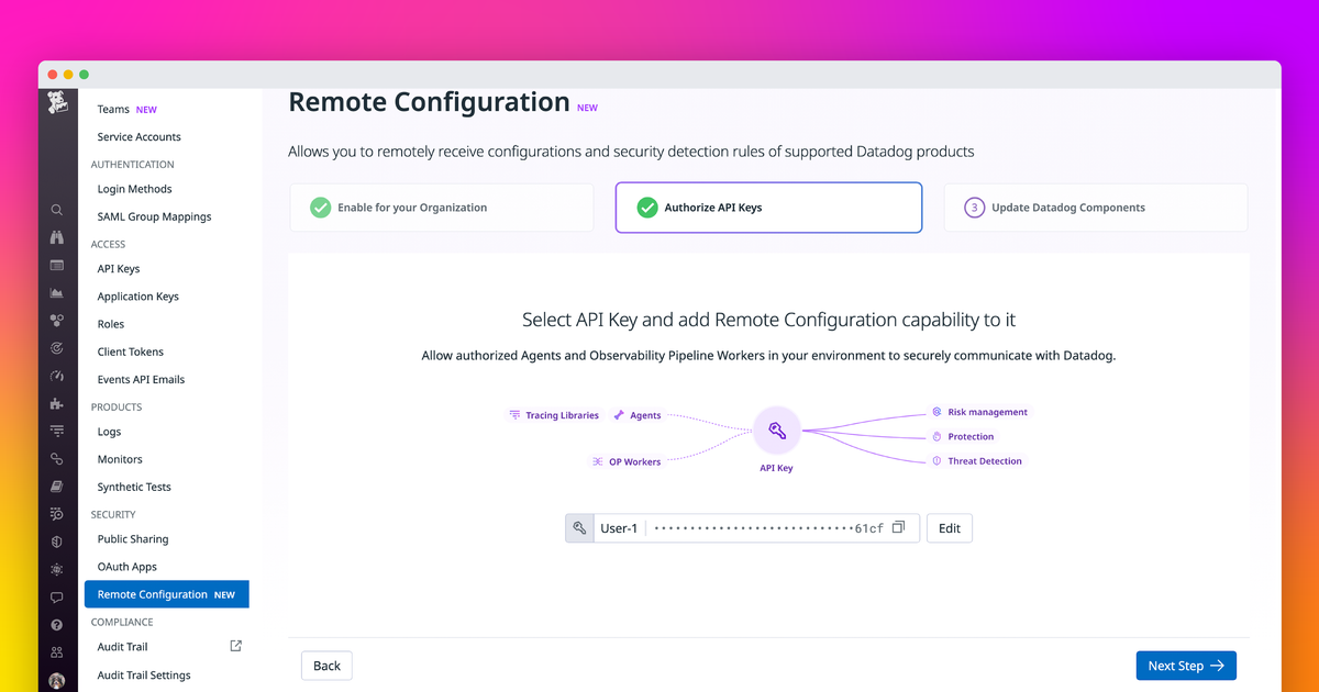 Datadog Configuration Structure File Apply real-time updates to Datadog components with Remote Configuration ...