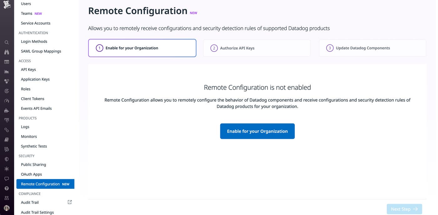 Datadog Configuration Structure File Apply real-time updates to Datadog components with Remote Configuration ...
