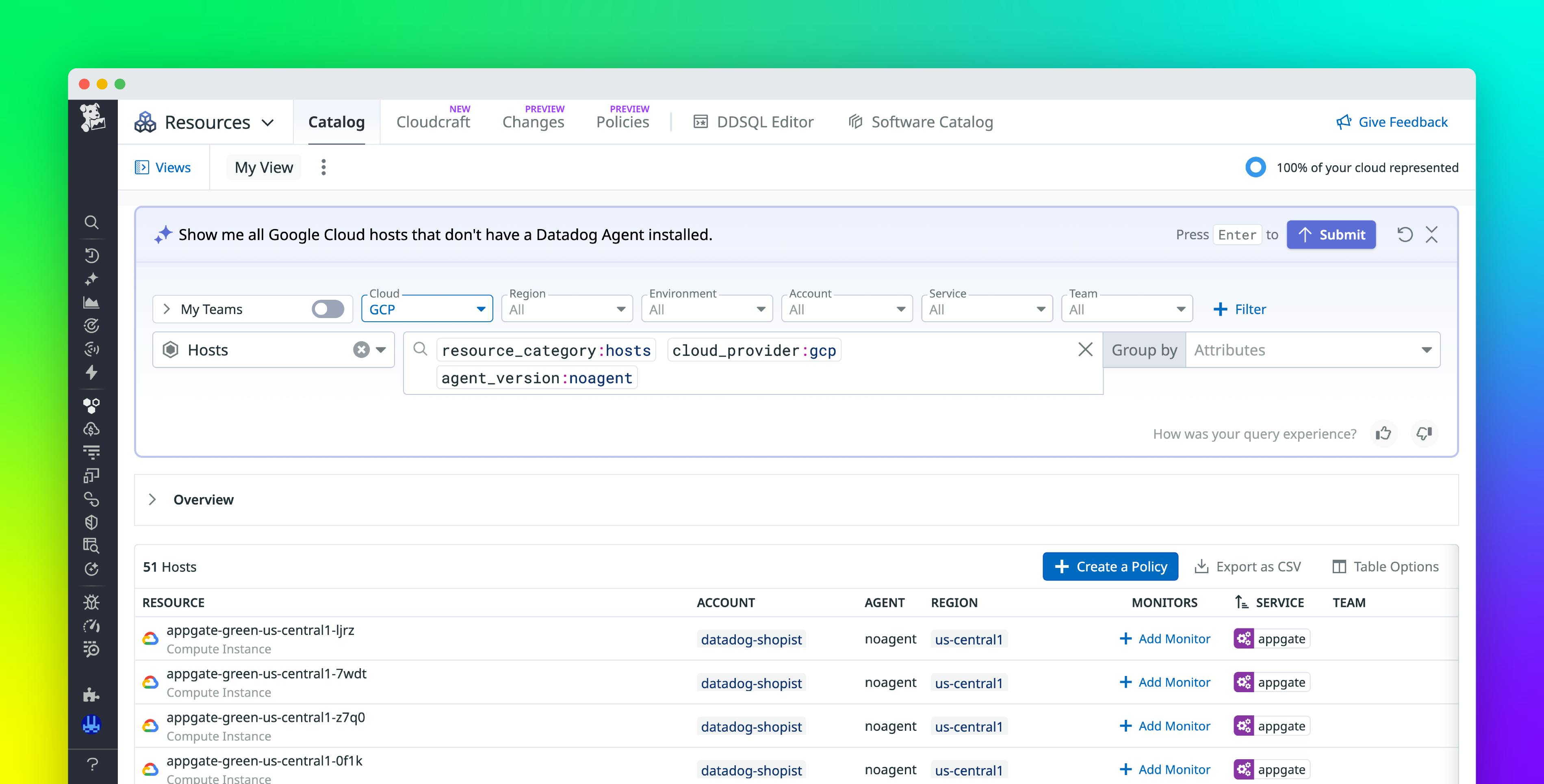 Use plain English to query your multi-cloud infrastructure in Resource Catalog