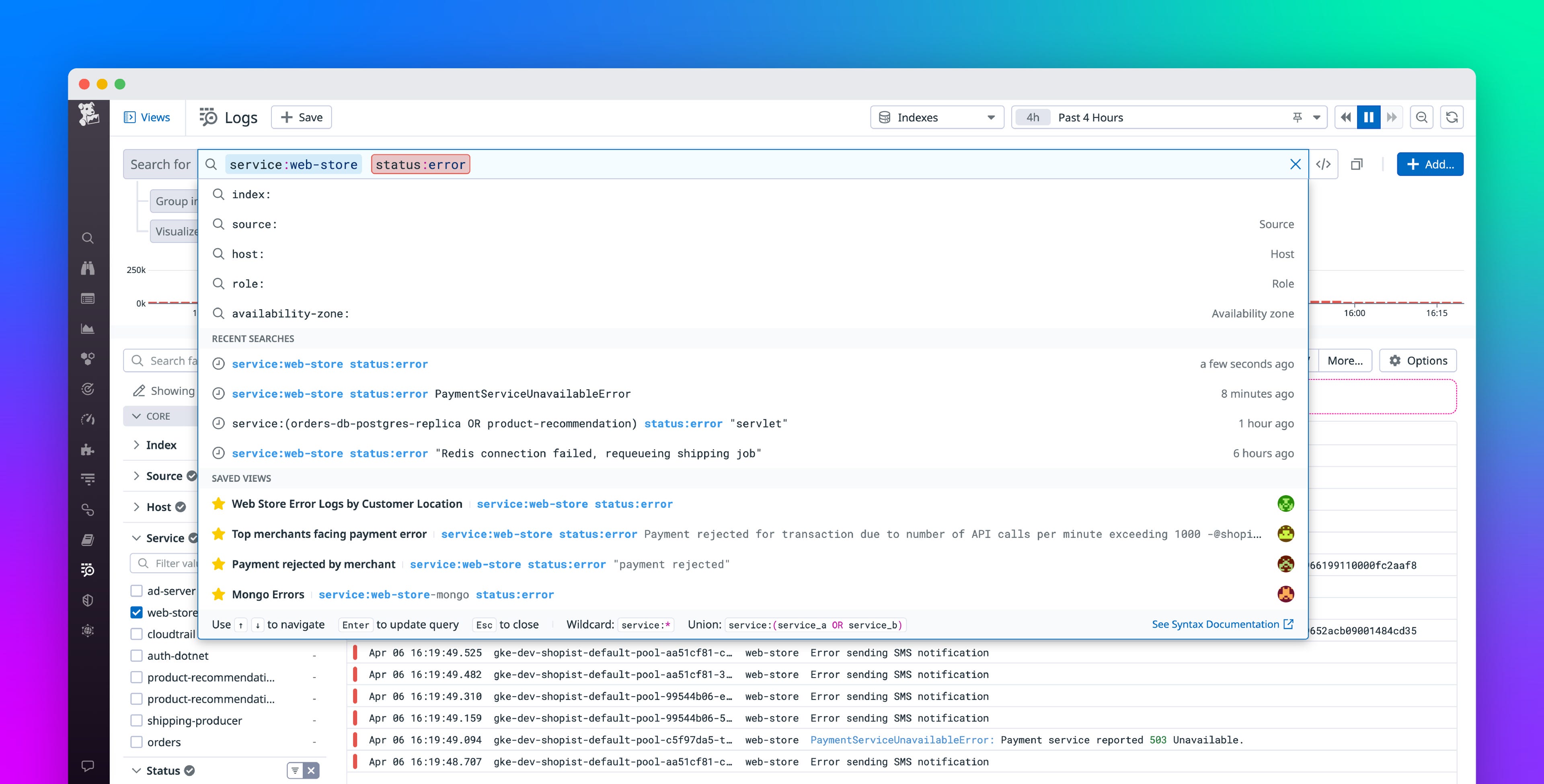 Search Your Logs Efficiently With Datadog Log Management | Datadog