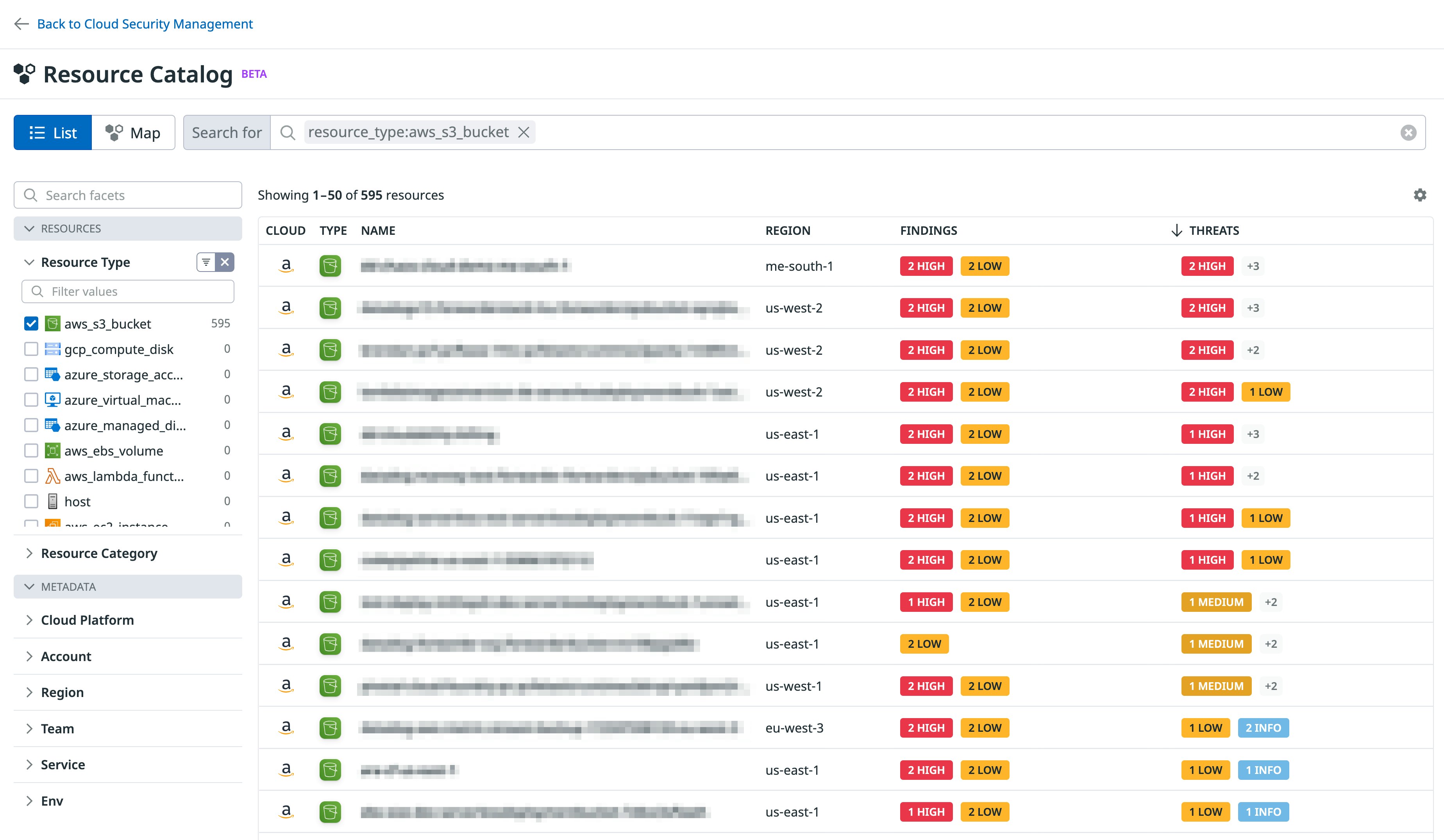 Review security risks for a particular resource with the Resource Catalog Review security risks for a particular resource with the Resource Catalog