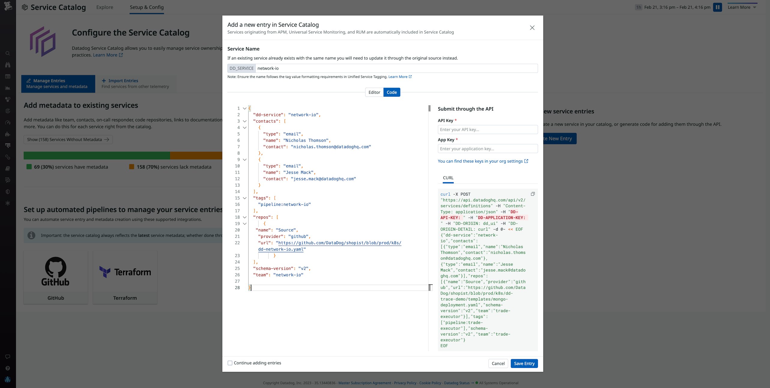 Easily add tags and metadata to your services using the simplified