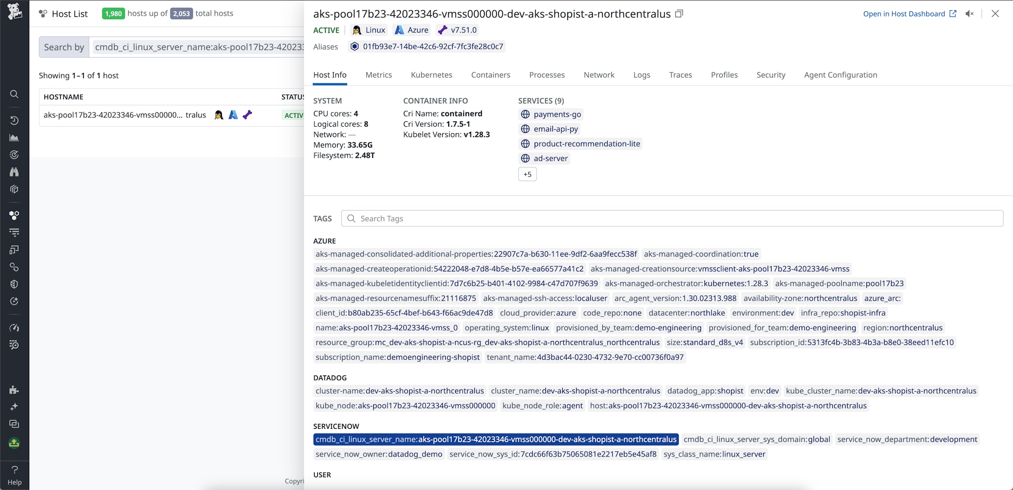 Manage your infrastructure with ServiceNow CMDB and Datadog | Datadog