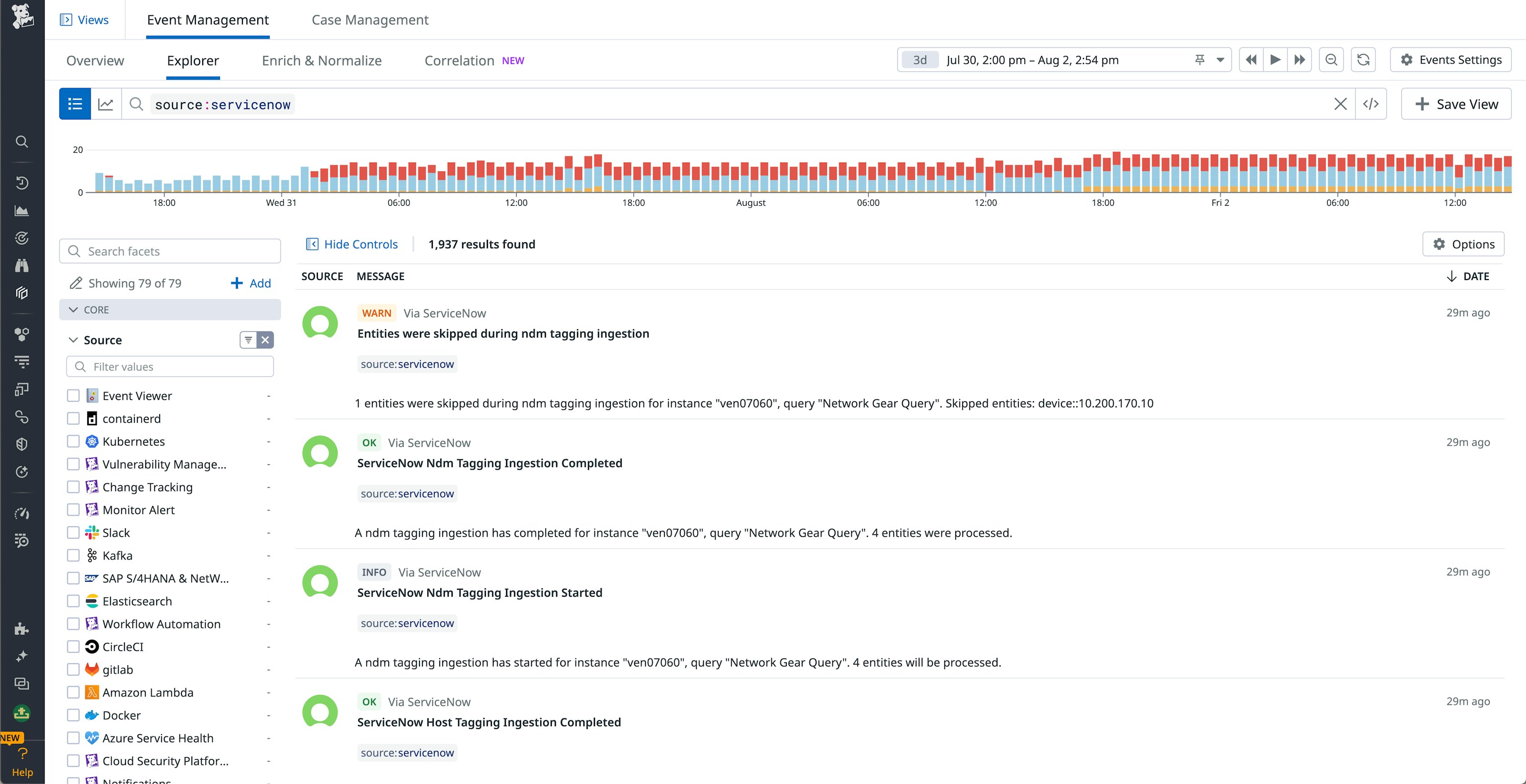 Manage your infrastructure with ServiceNow CMDB and Datadog | Datadog
