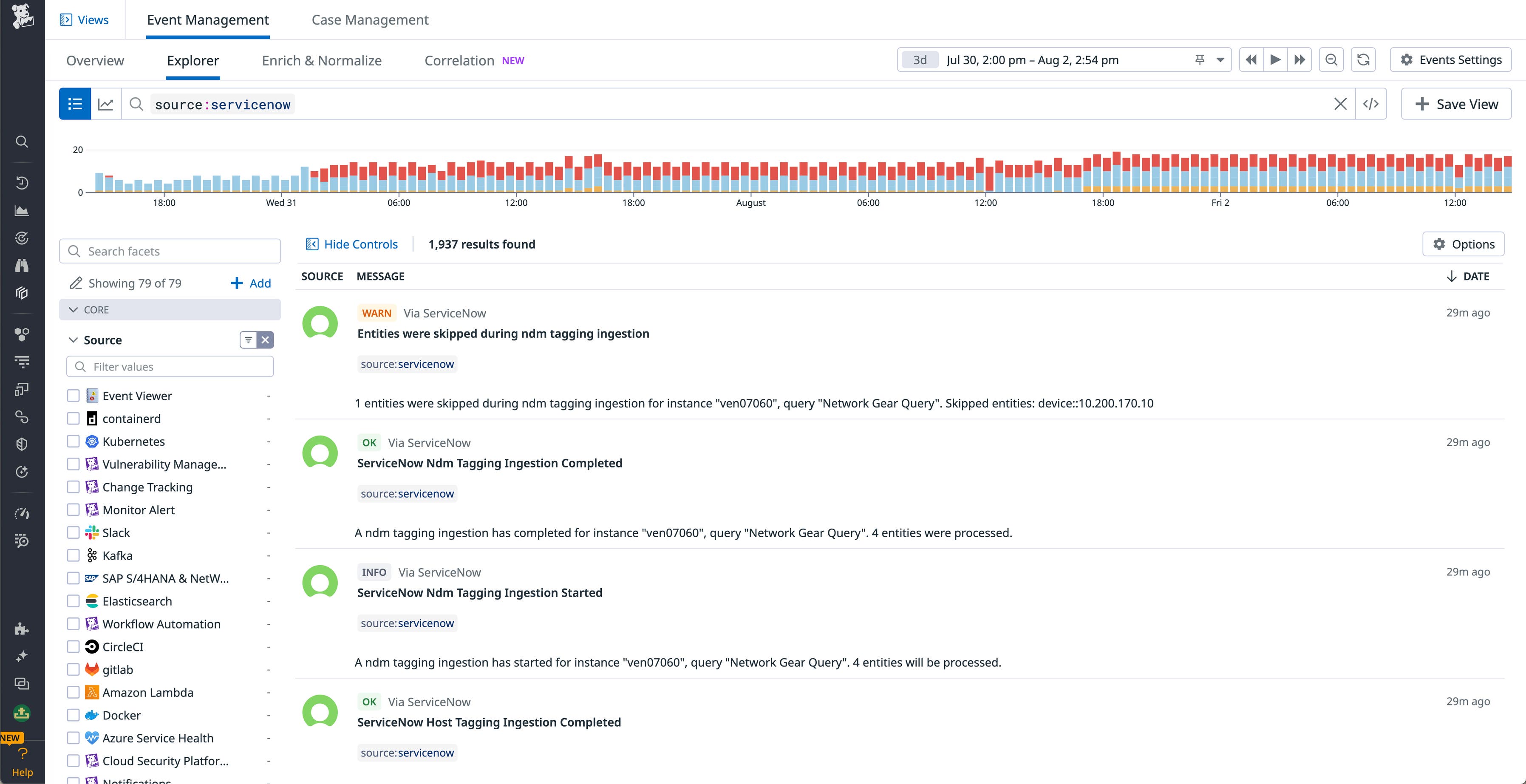 Manage your infrastructure with ServiceNow CMDB and Datadog | Datadog
