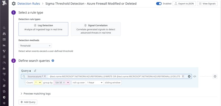 Integrate Sigma Detection Rules With Datadog Cloud SIEM | Datadog