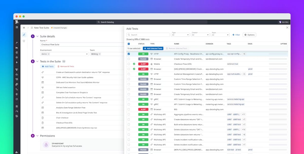 Simplifying troubleshooting across the user journey with Datadog Synthetic Monitoring
