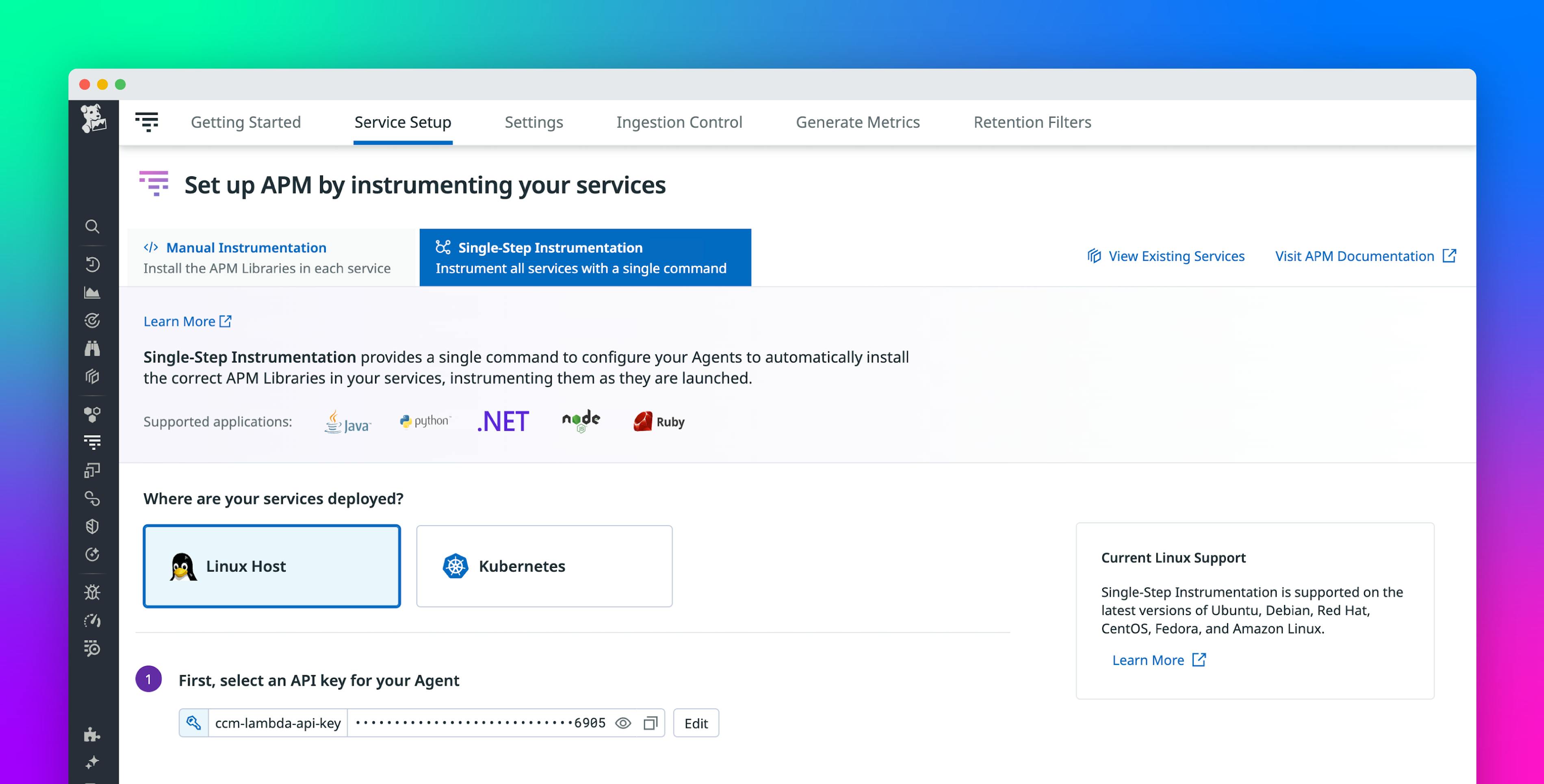 Achieve total app visibility in minutes with Single Step Instrumentation