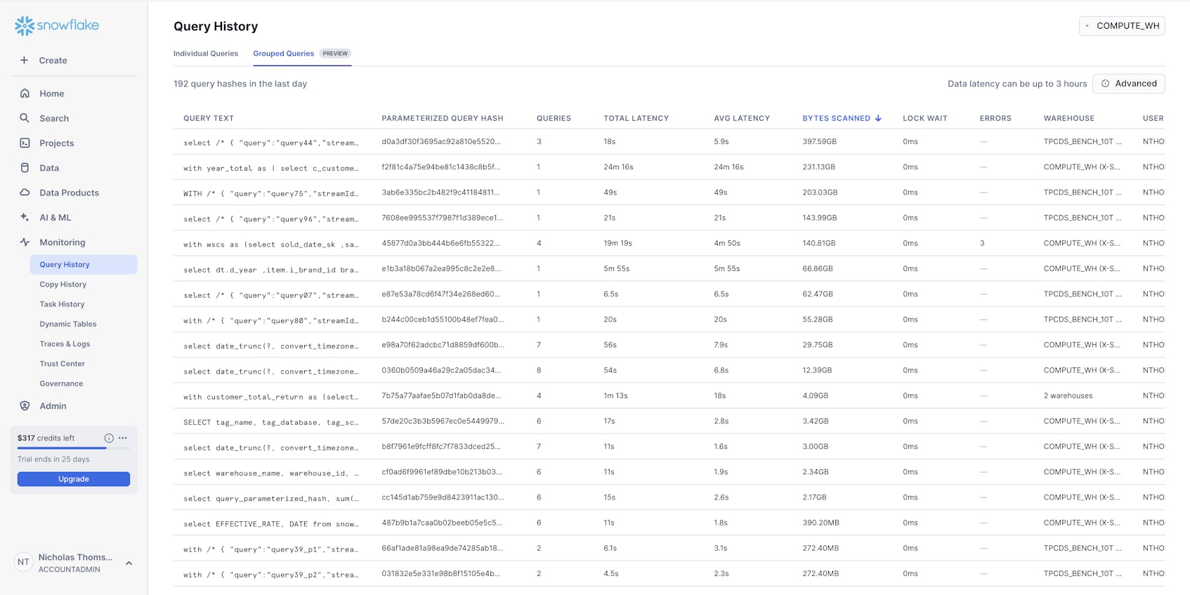 Tools for Collecting and Monitoring Key Snowflake Metrics | Datadog