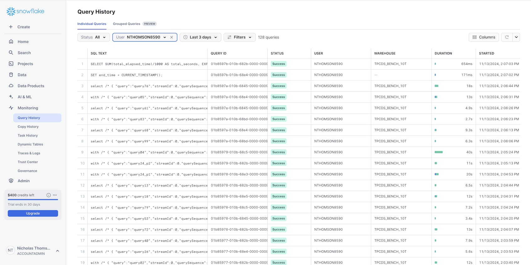 Tools for Collecting and Monitoring Key Snowflake Metrics | Datadog