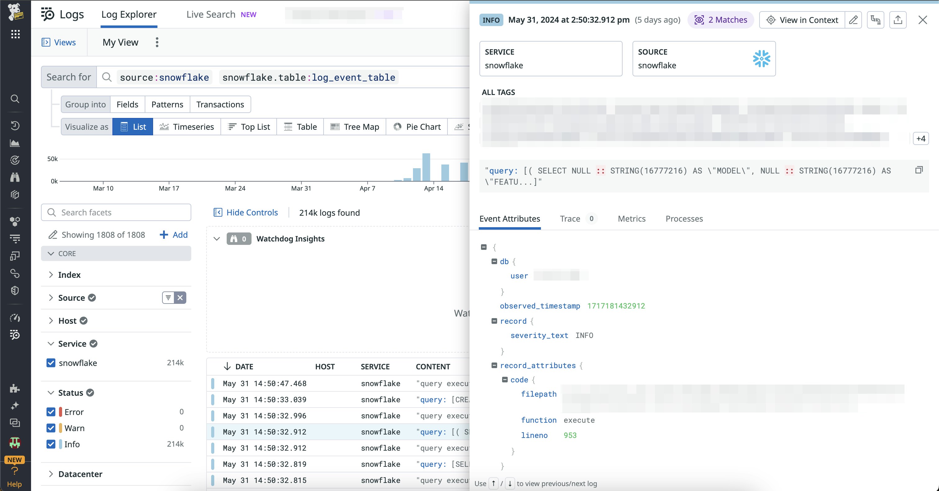 Search for specific events or logs with the Log Explorer. Search for specific events or logs with the Log Explorer.