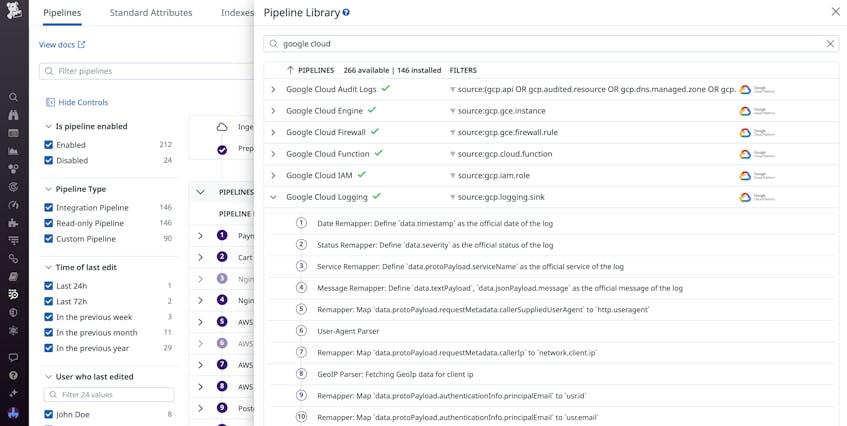 Stream Your Google Cloud Logs to Datadog With Dataflow | Datadog