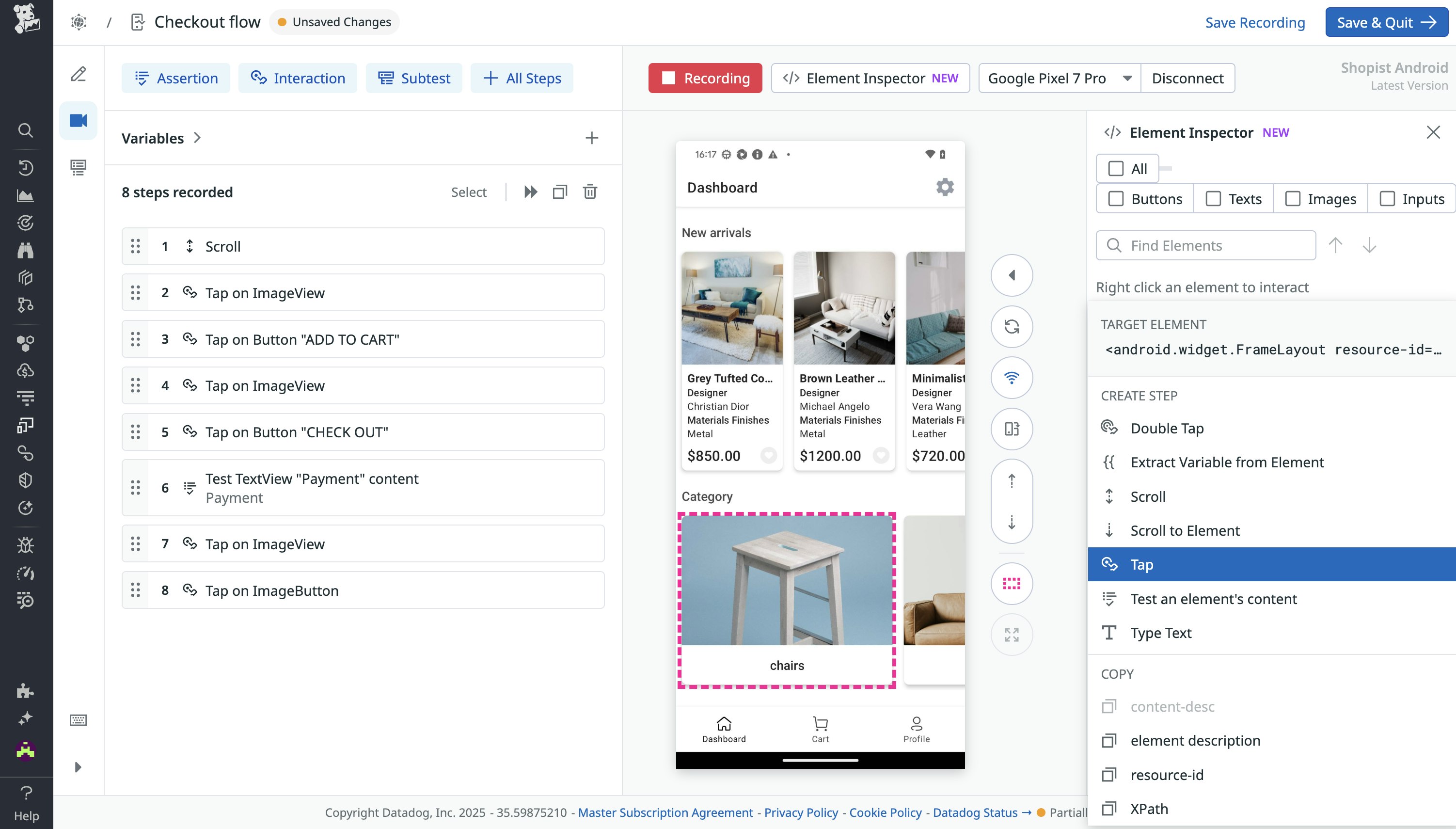 Mobile app testing Element Inspector in Synthetic Monitoring Mobile app testing Element Inspector in Synthetic Monitoring