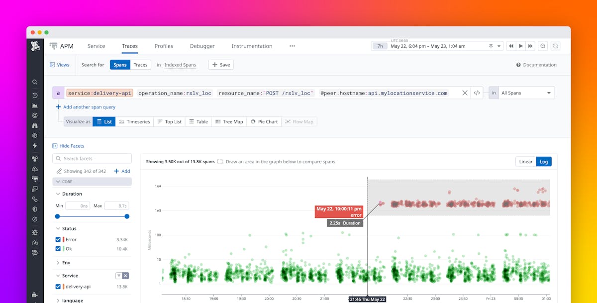Find what's driving errors and latency with Tag Analysis