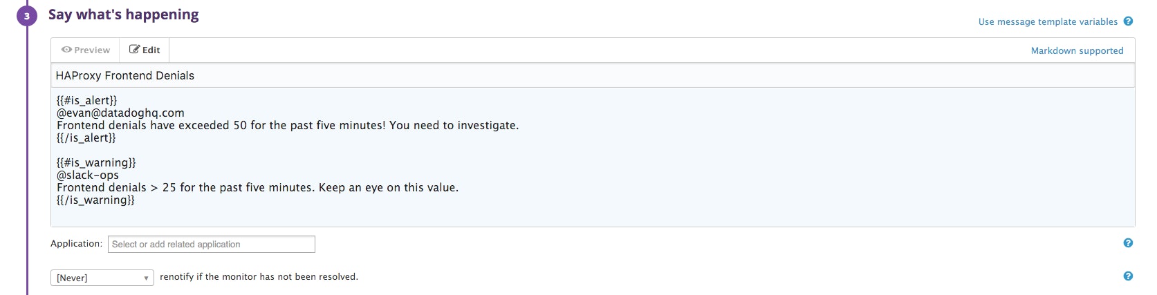 Alert the right people Alert the right people