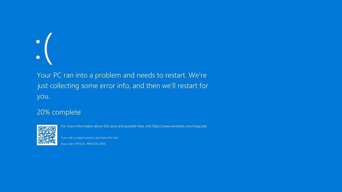 The Windows Blue Screen of Death. The Windows Blue Screen of Death.