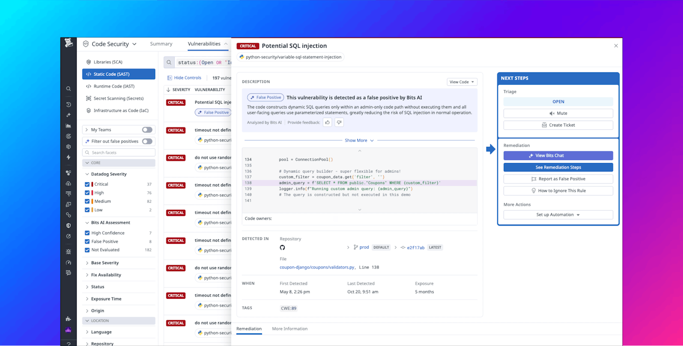 Using LLMs to filter out false positives from static code analysis Using LLMs to filter out false positives from static code analysis