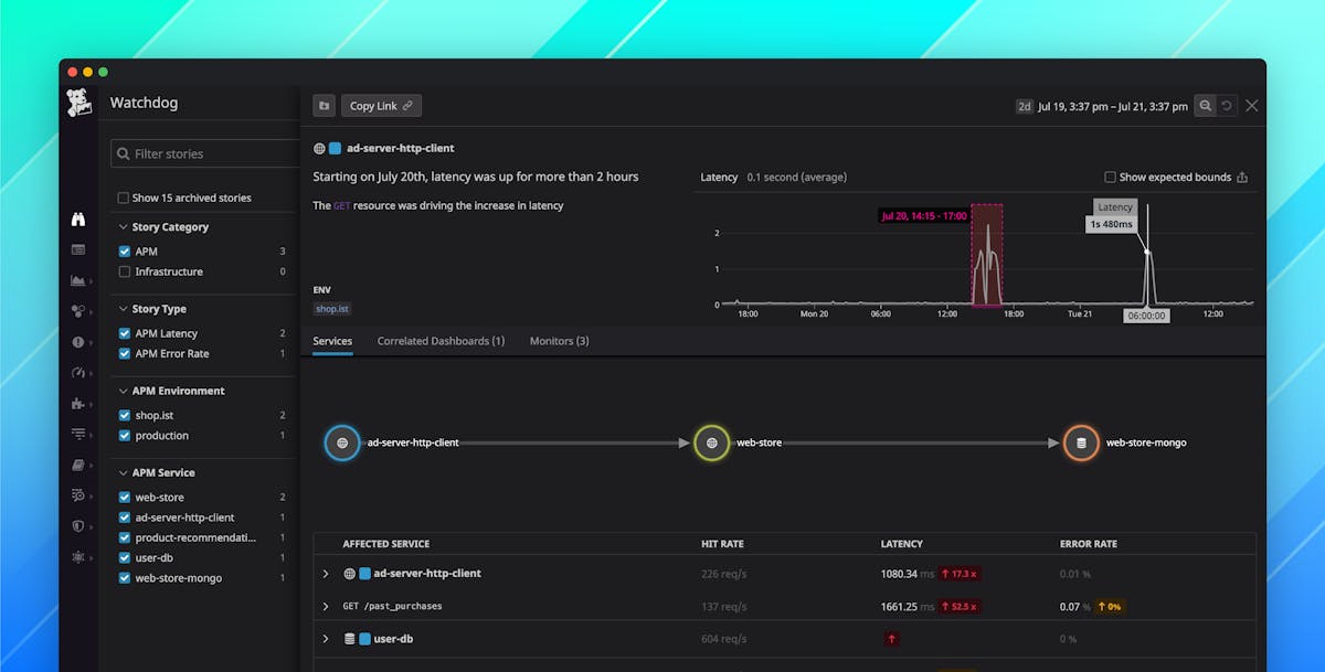 Watchdog detects Kubernetes anomalies and surfaces root causes
