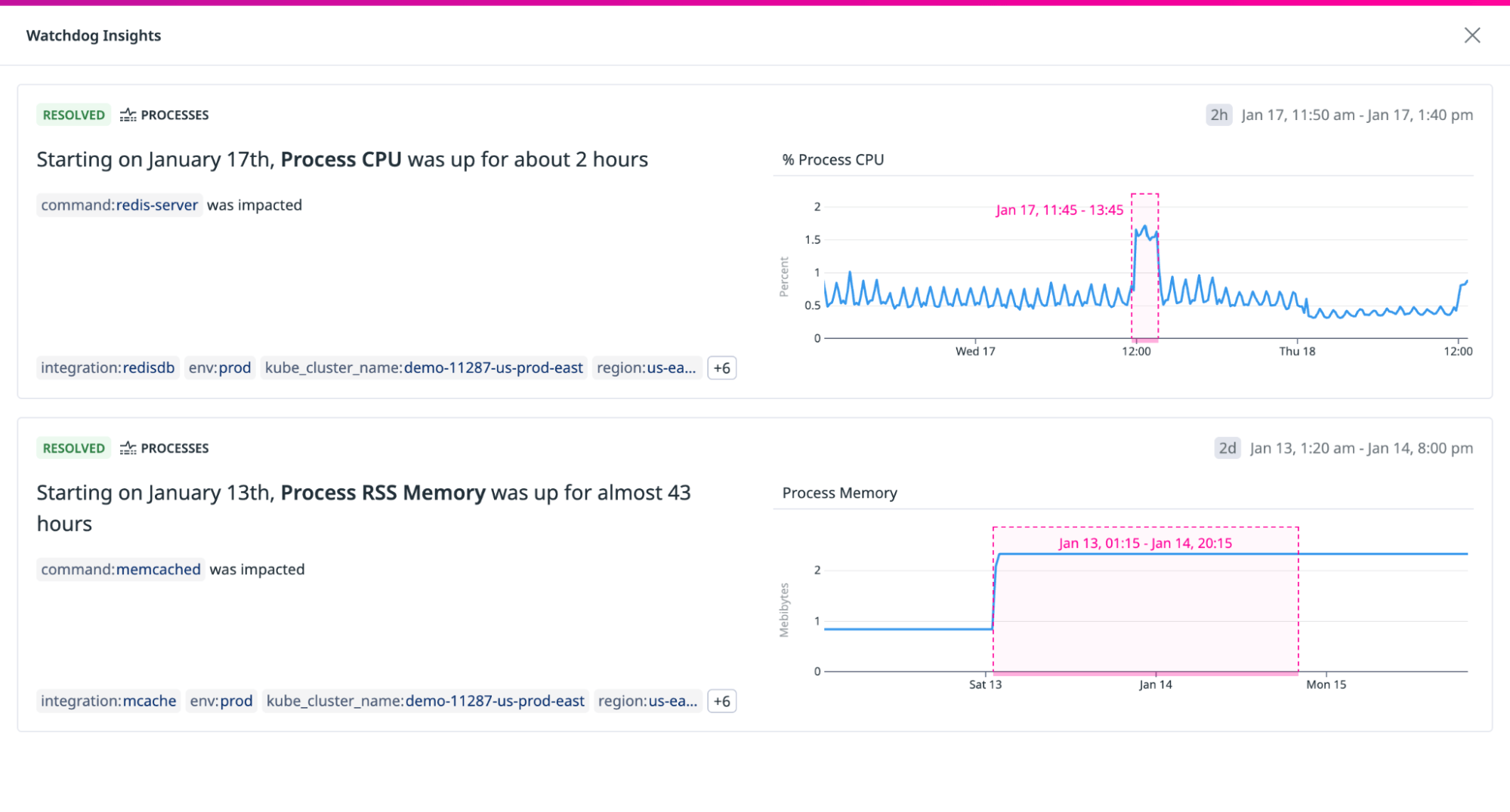 Watchdog Insights on process performance Watchdog Insights on process performance