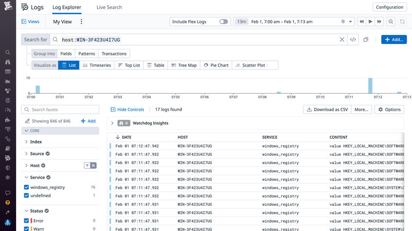 Monitor the Windows Registry With Datadog | Datadog