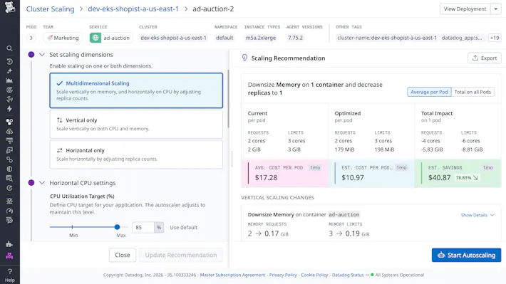 Reduce wasted spend while maintaining performance with Kubernetes Autoscaling Reduce wasted spend while maintaining performance with Kubernetes Autoscaling