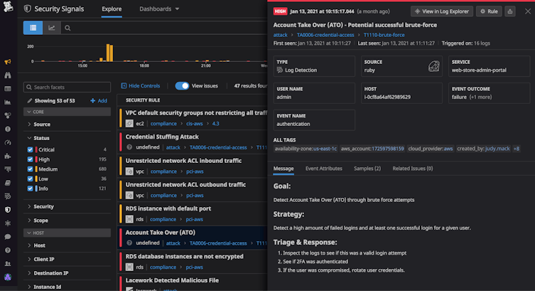 Real time cyber monitoring across your stack