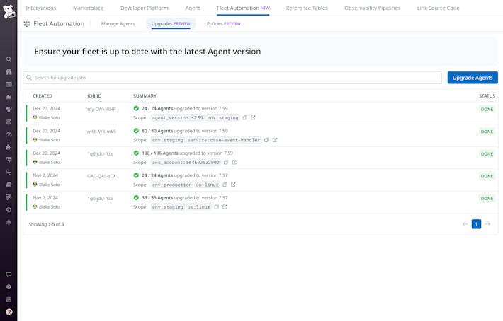 Scale Agent upgrades Scale Agent upgrades