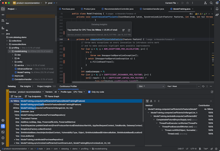 Optimize development code with visibility into production performance Optimize development code with visibility into production performance data