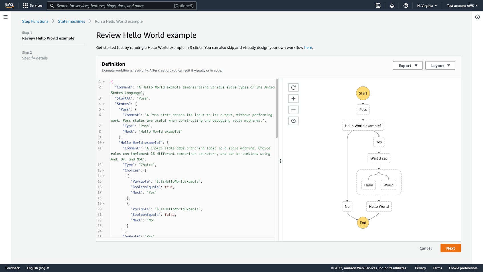 AWS Step Functions offers a visual builder for creating application workflows.
