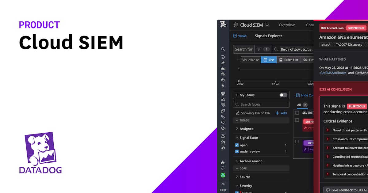 Datadog Cloud SIEM