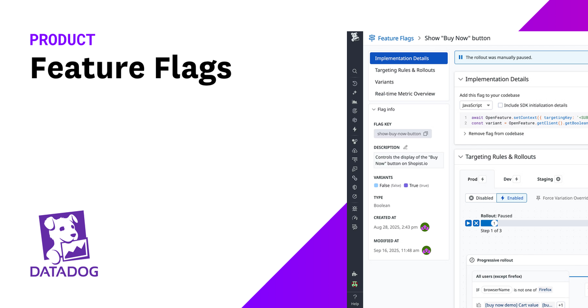 Feature Flags | Datadog