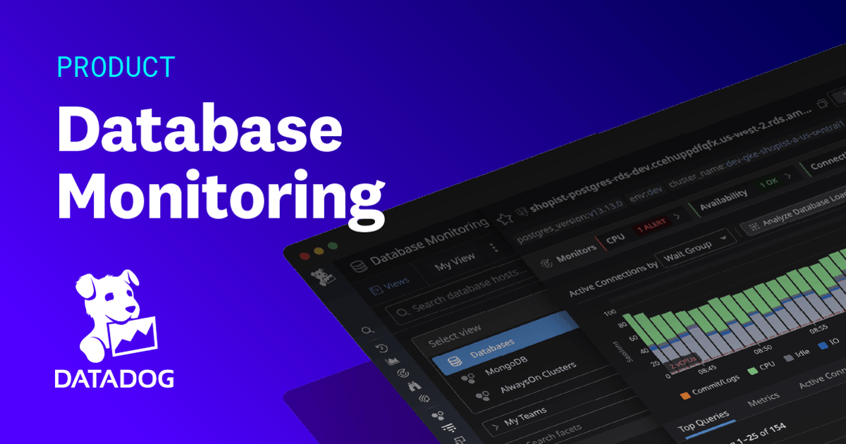 Database Monitoring And Analytics Database Monitoring | Datadog