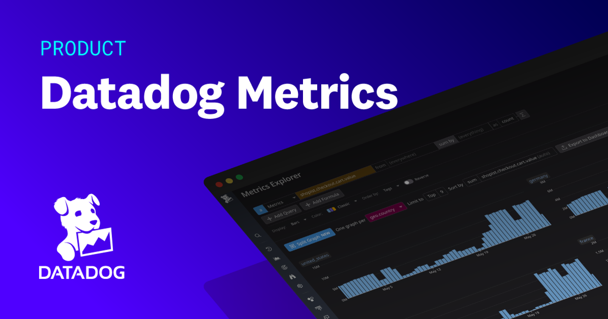 Metrics Datadog Icon メトリクス | Datadog