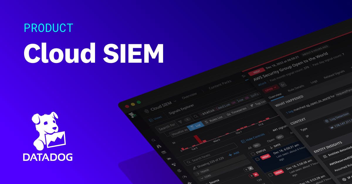 Cloud SIEM | Datadog