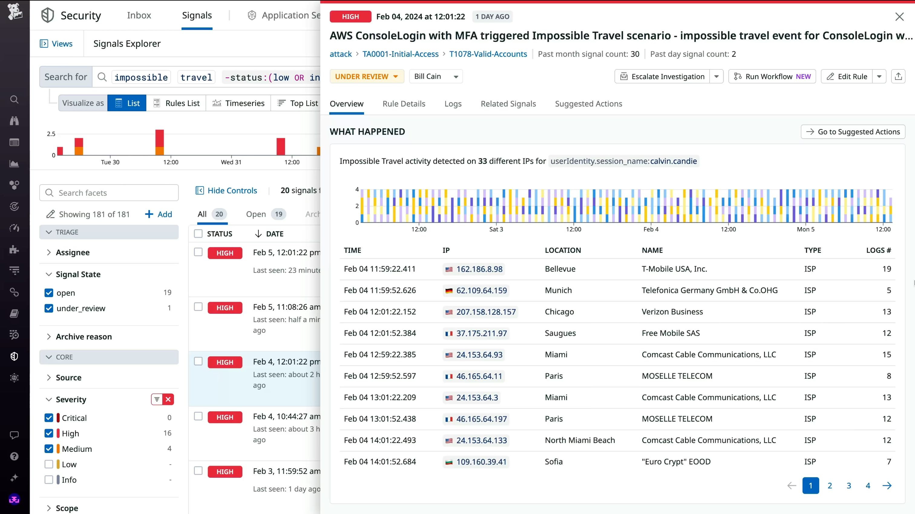 Visualize security insights from your logs