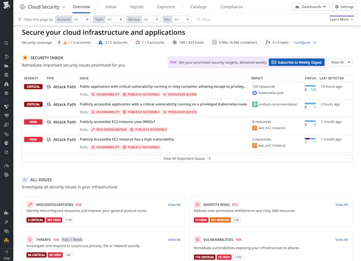 Secure your entire cloud in minutes with safe agentless security Agentless Security