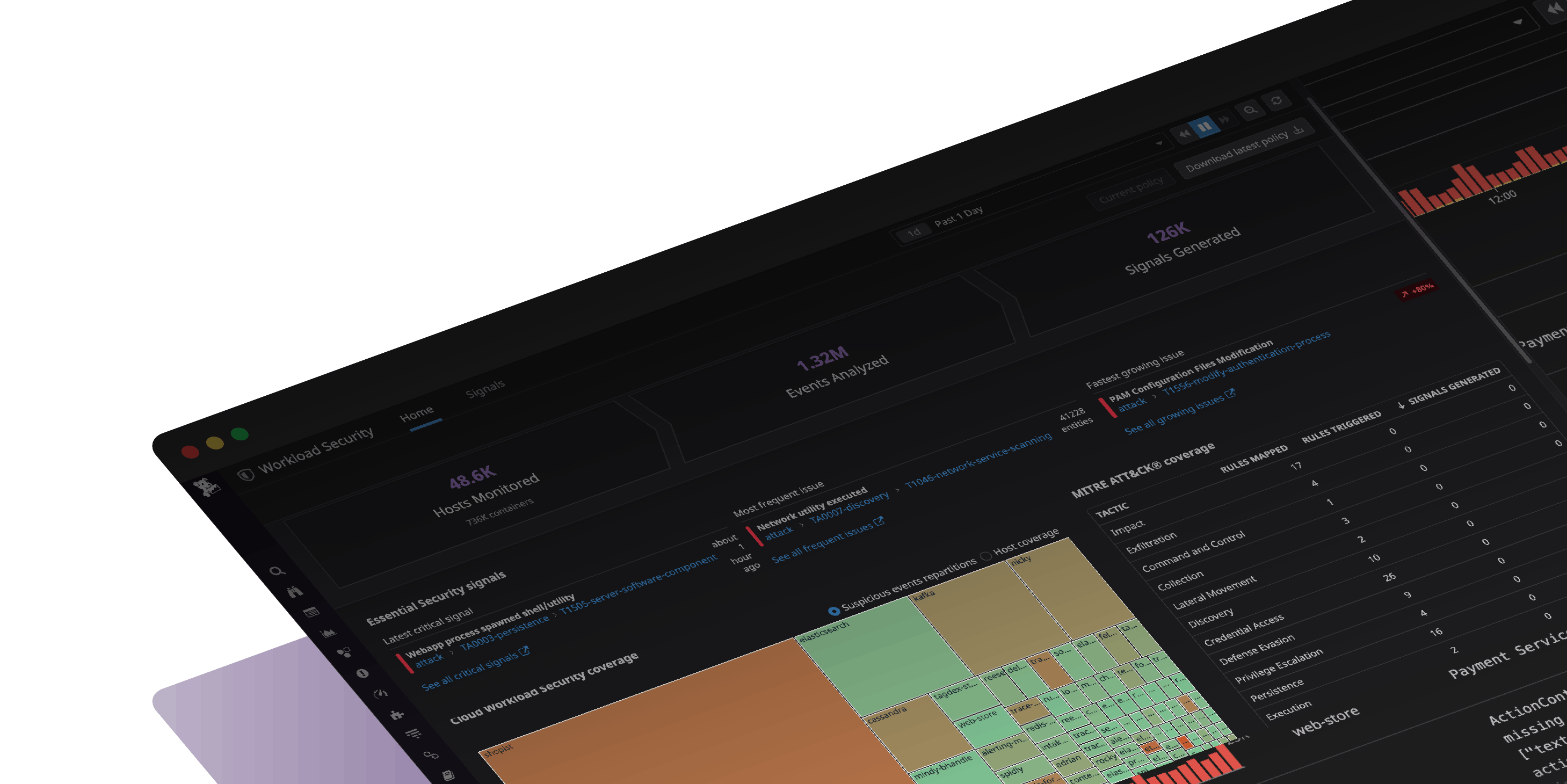 Real-time eBPF-powered threat detection across your hosts and containers