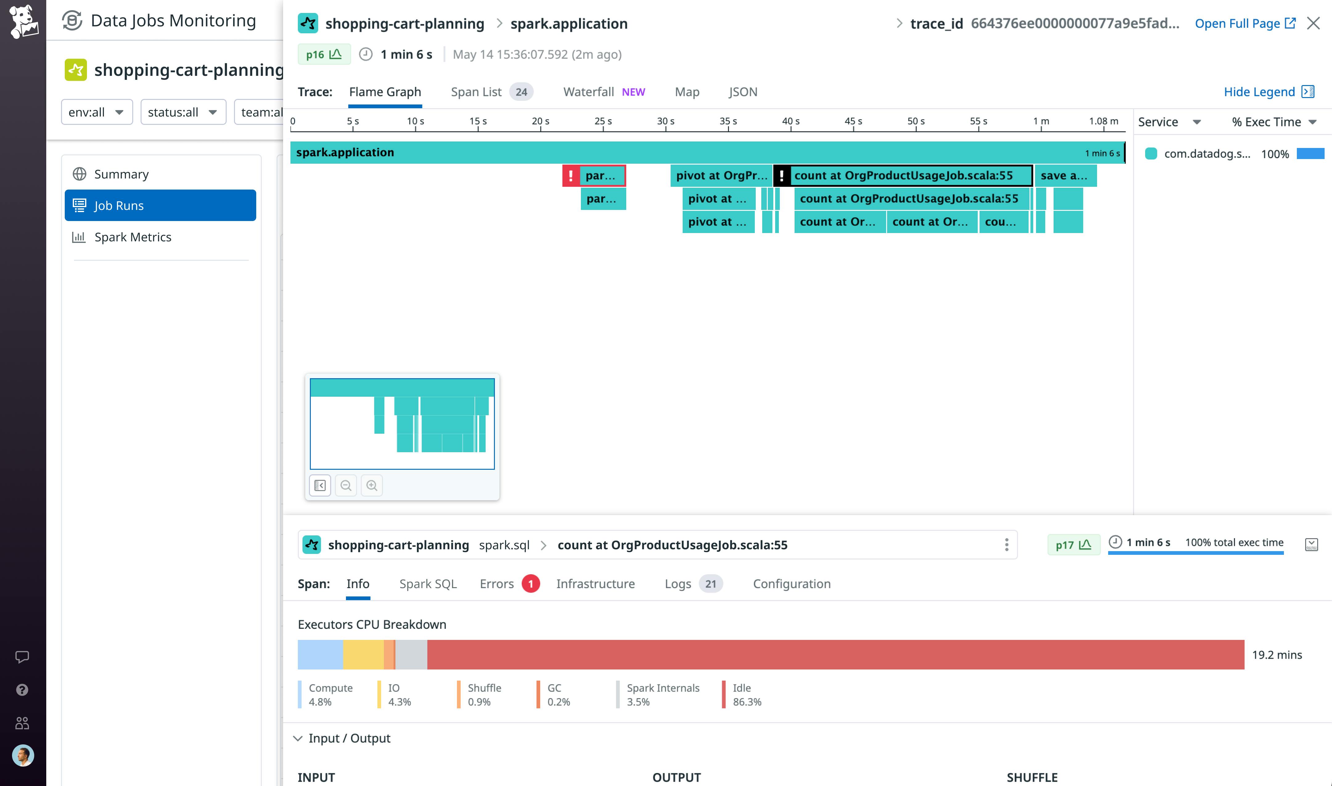 Pinpoint and resolve failed and long-running jobs faster