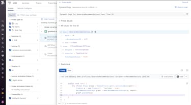 Debug application issues by adding log lines without redeployment Use Dynamic Logs to capture the runtime context of your services without redeploying